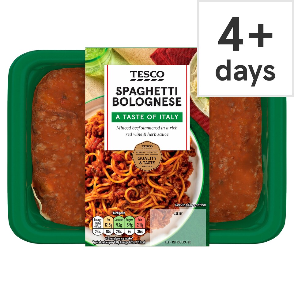 Tesco Spaghetti Bolognese 400G