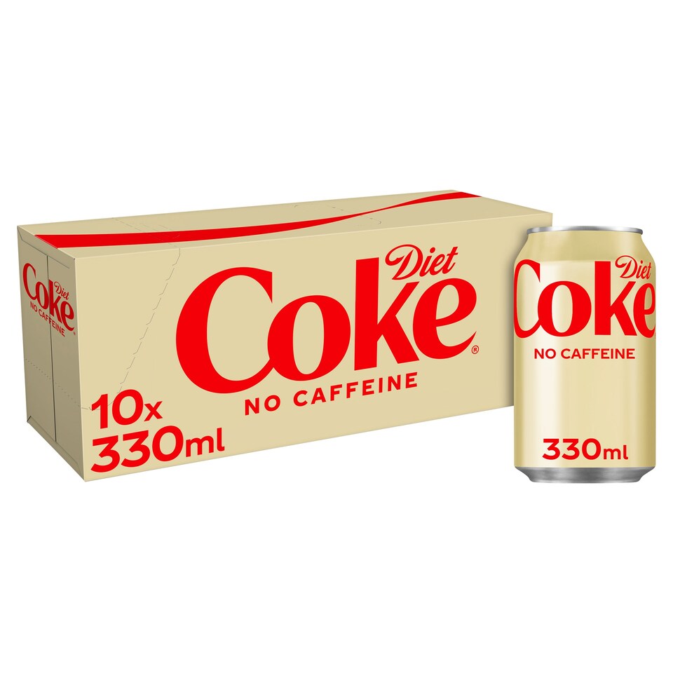 Diet Coke No Caffeine 10x330ml Tesco Groceries