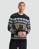 image 1 of Guinness Pure Cotton Festive Print Knitted Jumper in Black