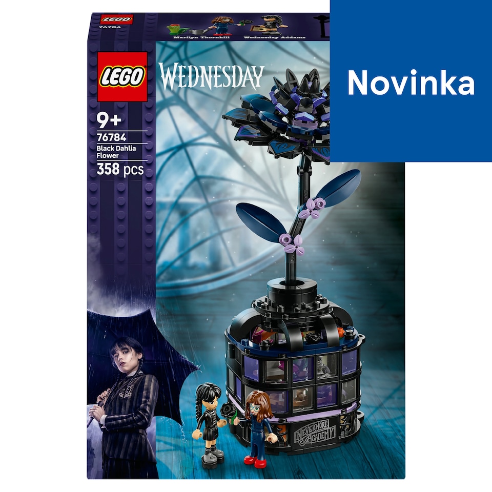 image 1 of LEGO Wednesday 76784 Black Dahlia Flower