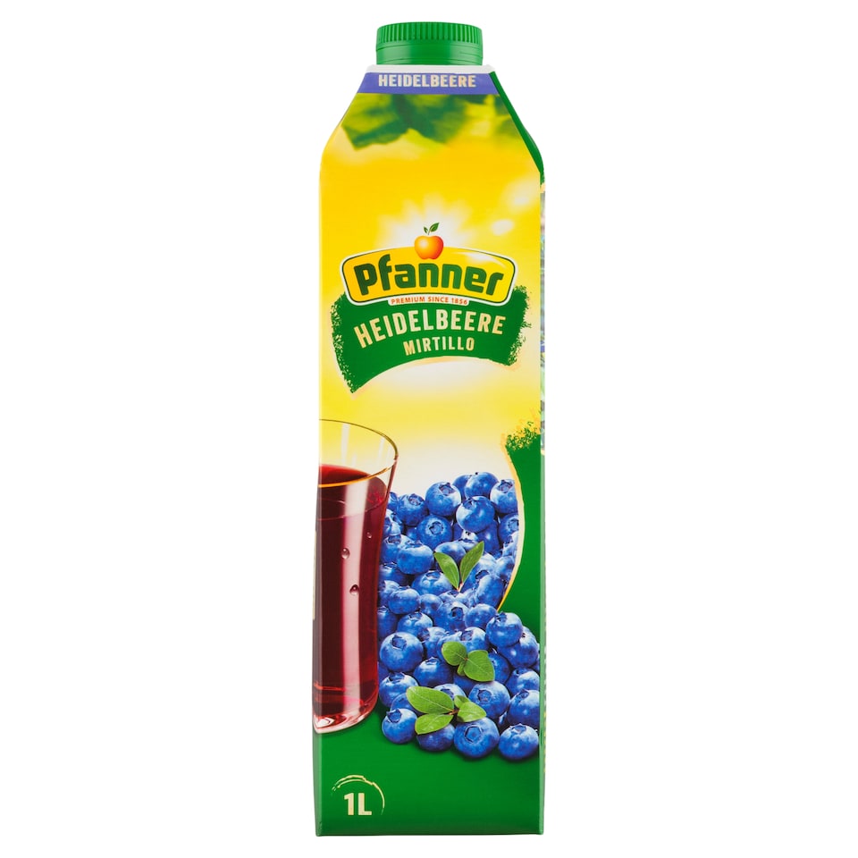 Obrázek 1 pro produkt Pfanner Borůvkovo-jablečno-bezinkový nápoj 1l