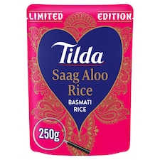 Tilda Limited Edition Saag Aloo Basmati Rice 250g