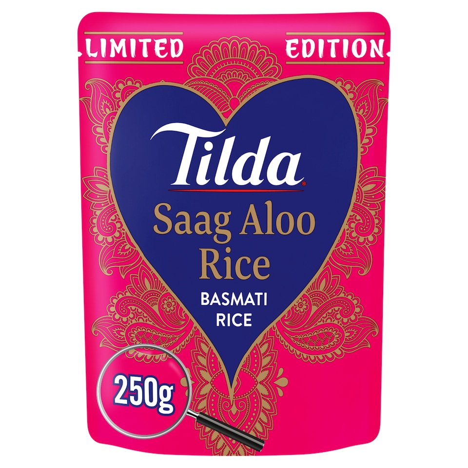 image 1 of Tilda Limited Edition Saag Aloo Basmati Rice 250g
