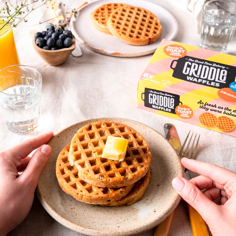 image 1 of Griddle Original Wholegrain Waffles 6 Pack 200g