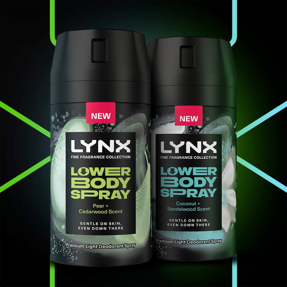 image 1 of Lynx Lower Body Spray Pear & Cedarwood 100ml 