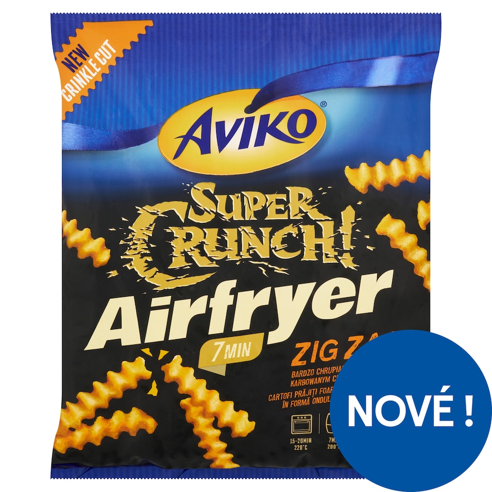 Obrázek 1 pro produkt Aviko Zig Zag super křupavé potahované bramborové hranolky vlnky 600g