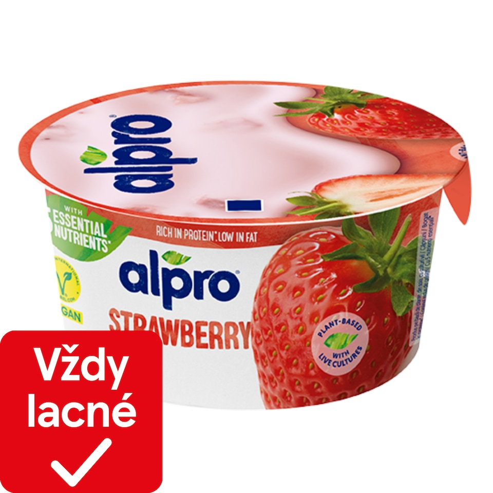 ALPRO Sójový Fermentovaný Výrobok Jahoda 150g