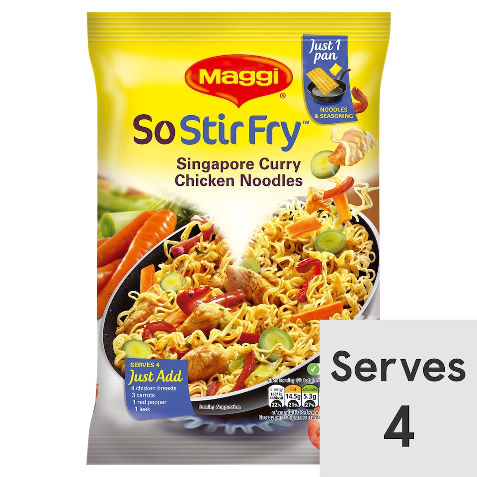Maggi So Stir Fry Singapore Curry 185G