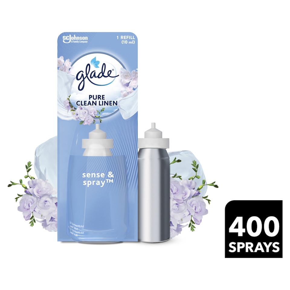 image 1 of Glade Sense & Spray Air Freshener Refill Clean Linen 18ml