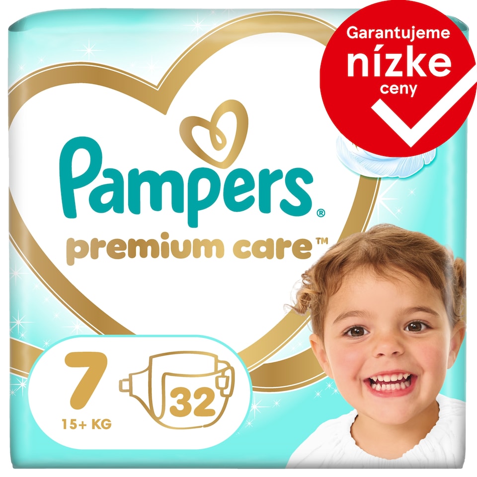 image 1 of Pampers Premium Care Size 7, 32 Nappies, 15kg+