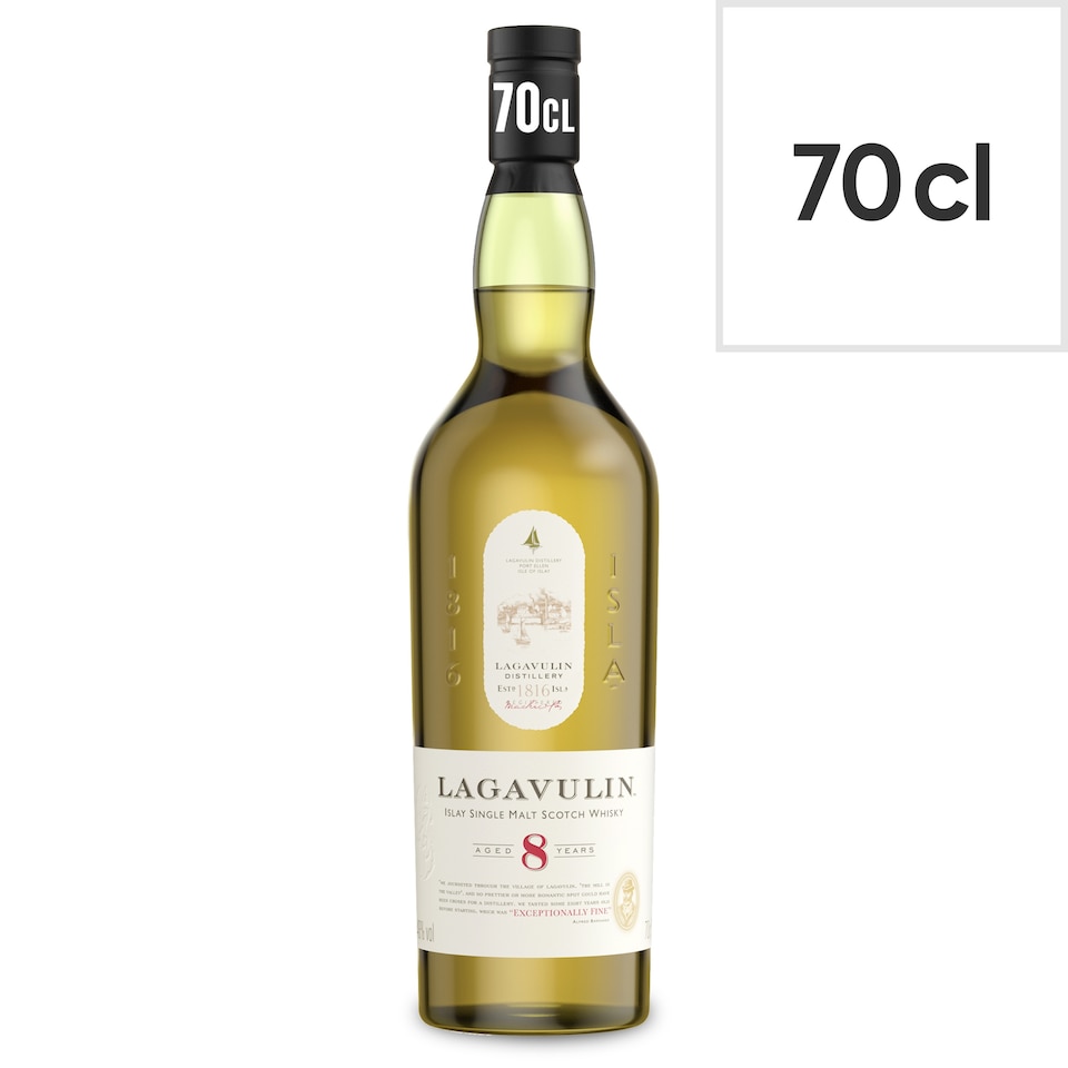 image 1 of Lagavulin 8 Year Single Malt Whisky Bottle 48% Vol 70cl