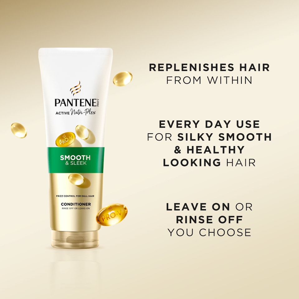 image 1 of Pantene Smooth & Sleek Conditioner 490ML
