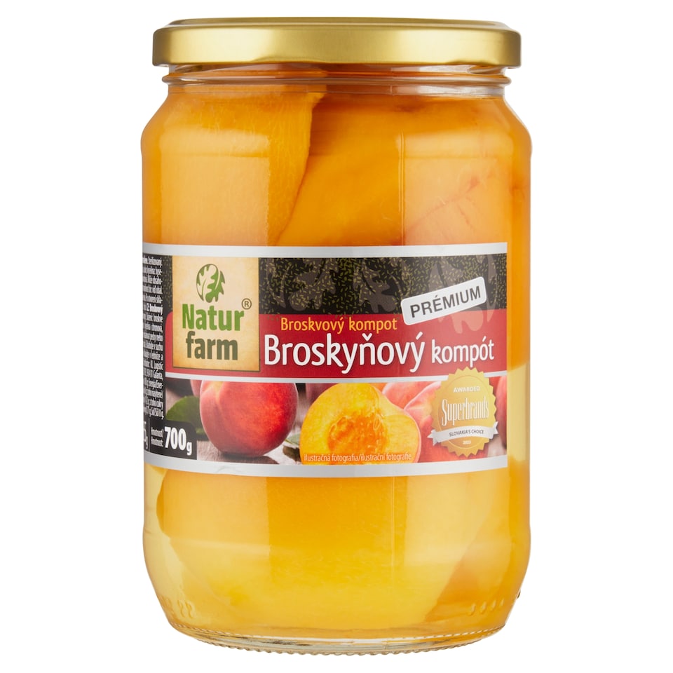 obrázok 1 z Natur Farm Prémium broskyňový kompót 700 g