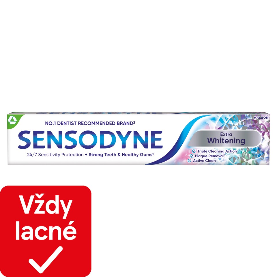 obrázok 1 z Sensodyne Extra Whitening zubná pasta s fluoridom 75 ml