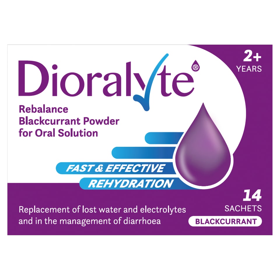 Dioralyte Rebalance Blackcurrant Powder for Oral Solution 14s