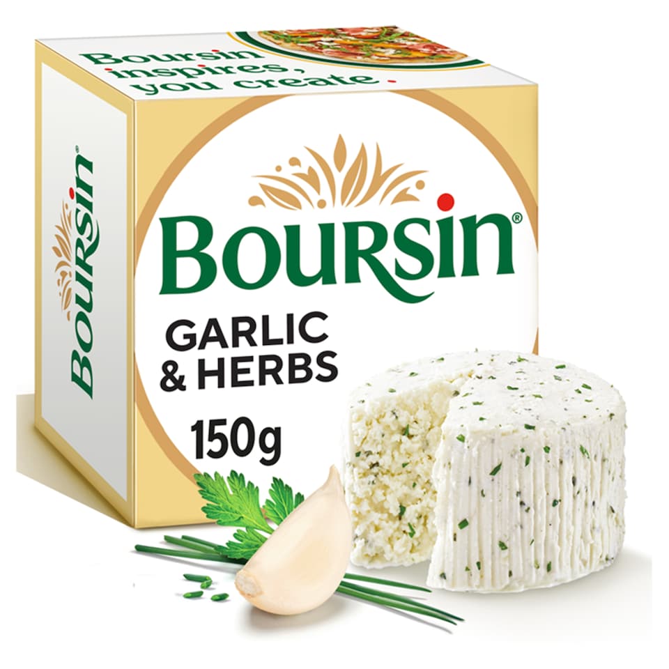 image 1 of Boursin Garlic & Herbs Soft Cheese 150g