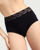 image 3 of F&F 5-Pack Cotton Rich Lace Trim Full Briefs in Multi