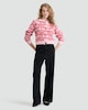 image 2 of F&F Knitted Merry & Bright Button Front Cardigan in Pink