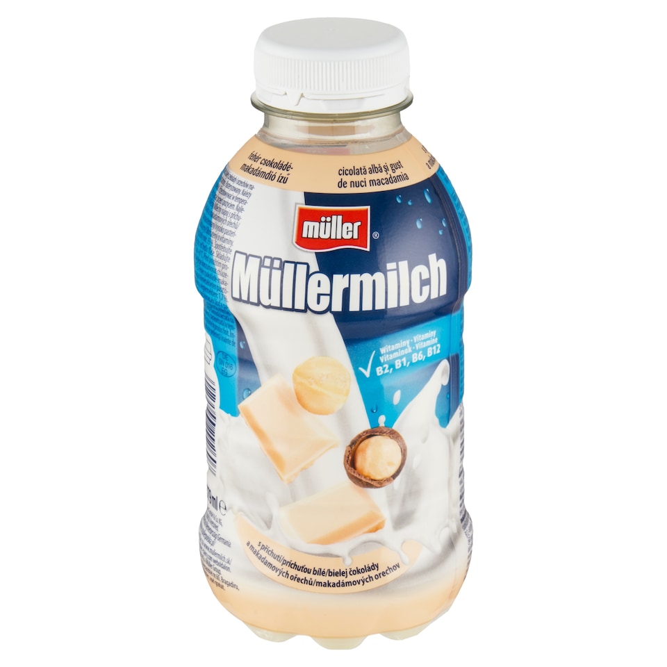 image 1 of Müller Müllermilch Milk Drink with White Chocolate and Macadamia Nuts Flavor 400 g