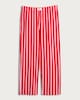 image 4 of F&F Pure Cotton Stripe Print Pyjama Bottoms in Red
