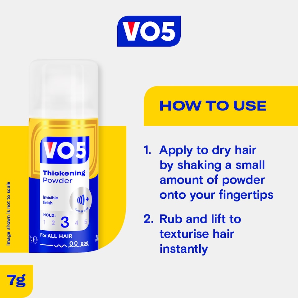 image 1 of Vo5 Matte Finish Thickening Powder 7G
