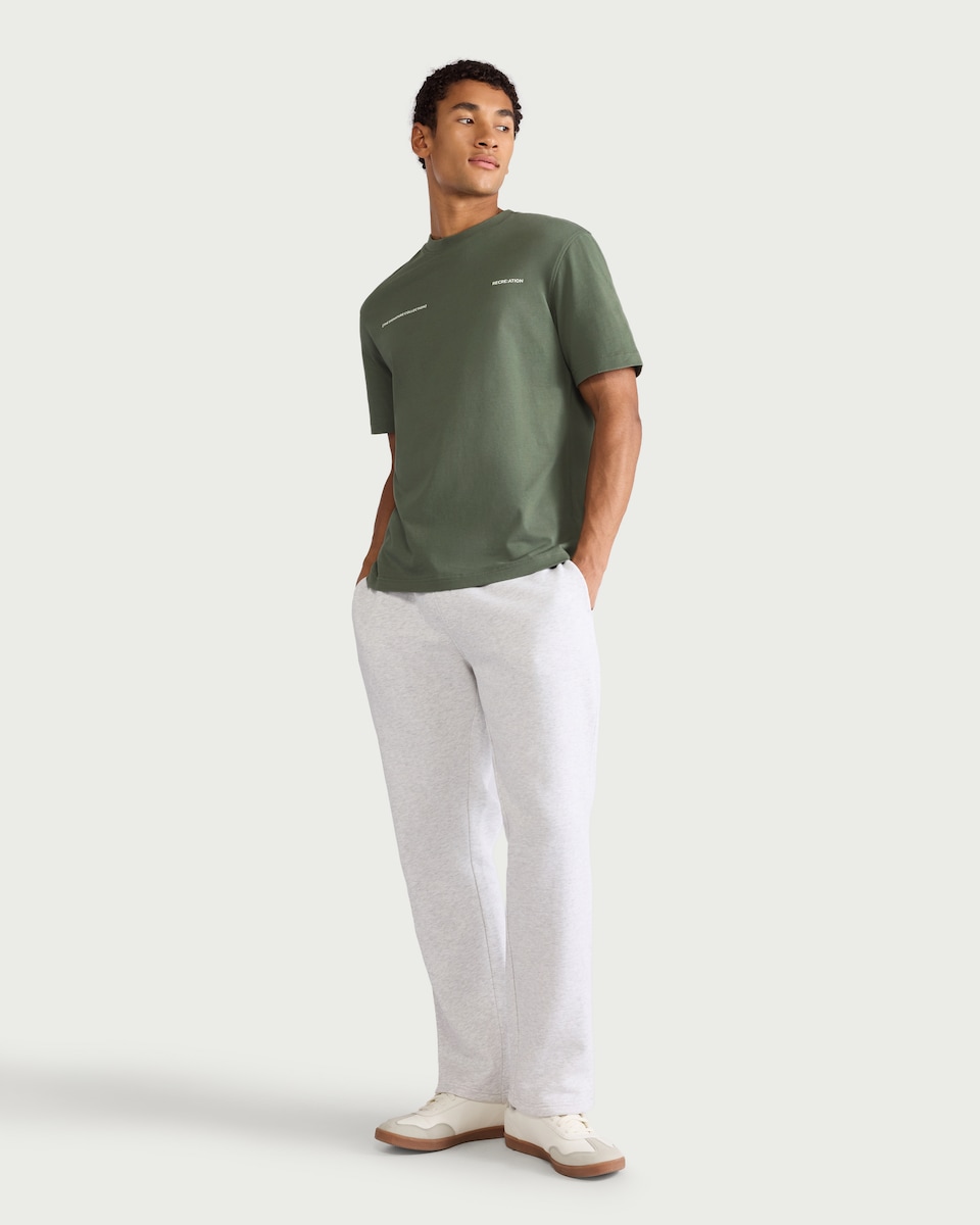 image 1 of F&F Active EVERYHOUR Pure Cotton Oversized Fit T-Shirt in Green