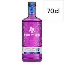 Whitley Neill Rhubarb and Ginger Non alcoholic 0.0% Gin 70cl