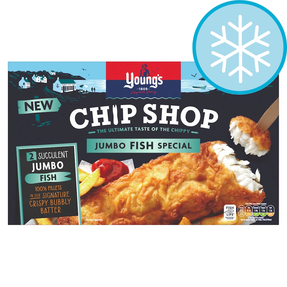 Youngs Chip Shop Jumbo Fish Special 480g