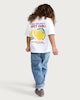 image 2 of F&F Boys Pure Cotton Just Chill Lemon Print T-Shirt in White