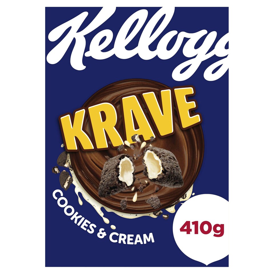 image 1 of Kellogg's Krave Cookies & Cream Flavour Cereal 410G