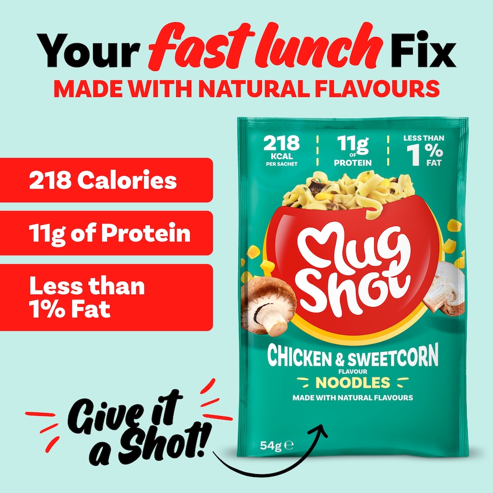 image 1 of Mugshot Chicken & Sweetcorn Noodles 54G