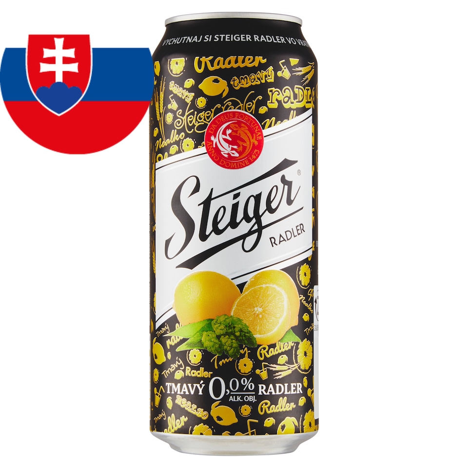 Steiger Radler 0.0% Dark Lemon Non-Alcoholic 0.5 L
