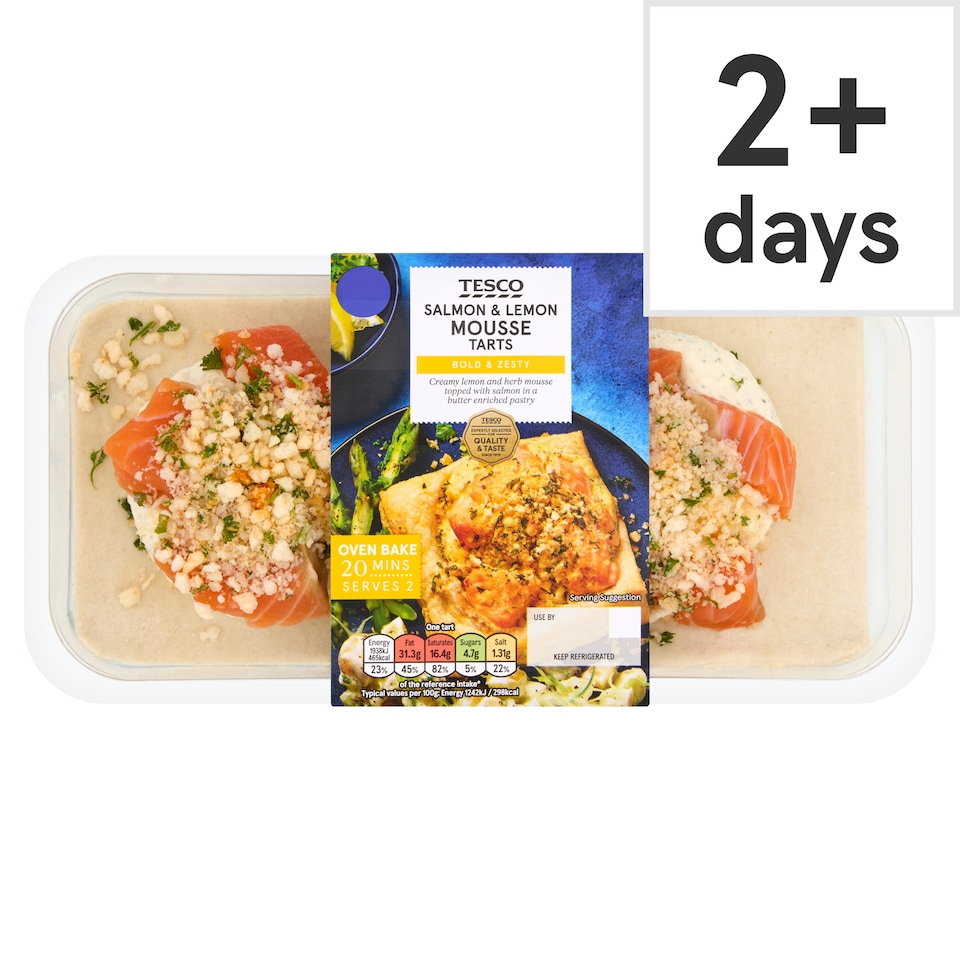 Tesco Salmon and Lemon Mousse Tarts 340g