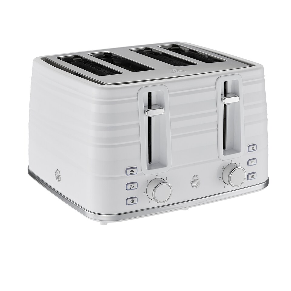 Swan Symphony White 4 Slice Toaster