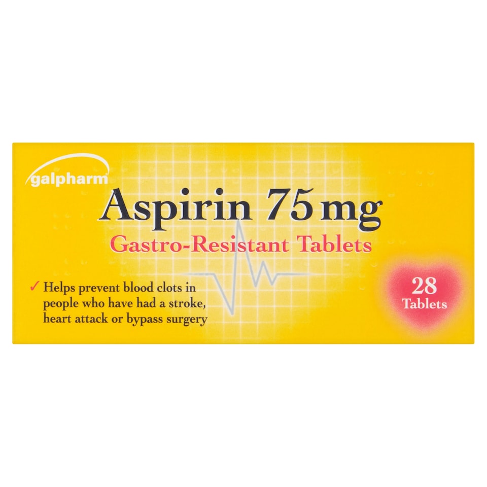 Galpharm Aspirin 75Mg Gastro Resistant 28Pk