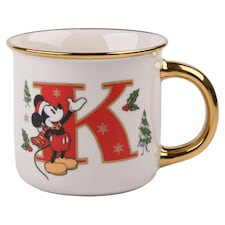 Tesco Disney Mickey Christmas Alphabet Mug K