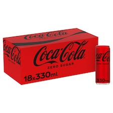 Coca-Cola Zero Sugar Soft Drink 18 X 330Ml