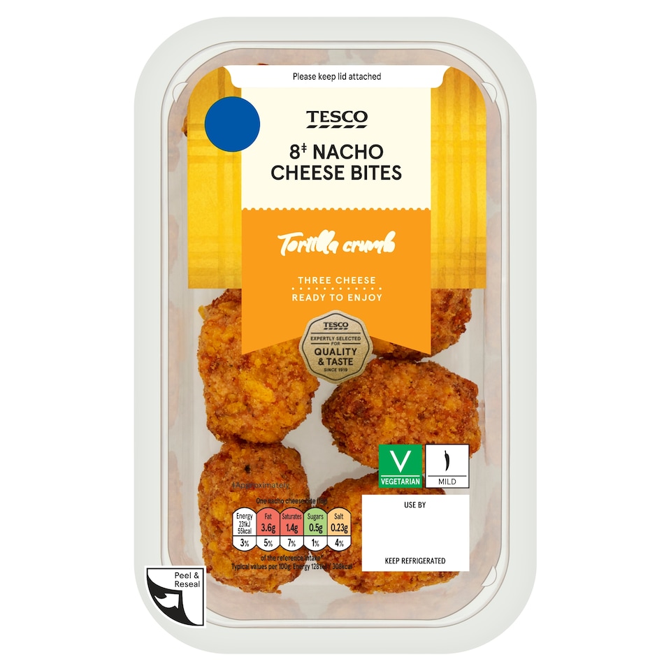 Tesco 8 Nacho Cheese Bites 144g