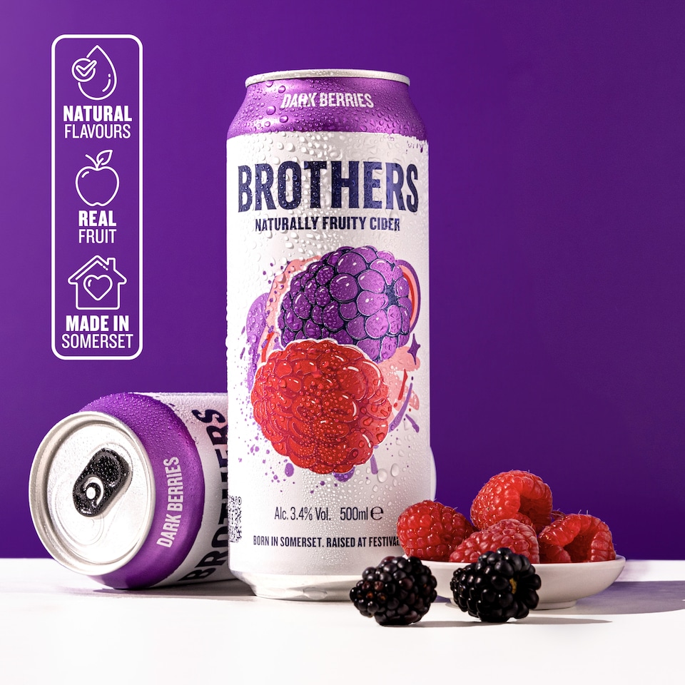 image 1 of Brothers Premium Cider - Un-Berrylievable 500ml