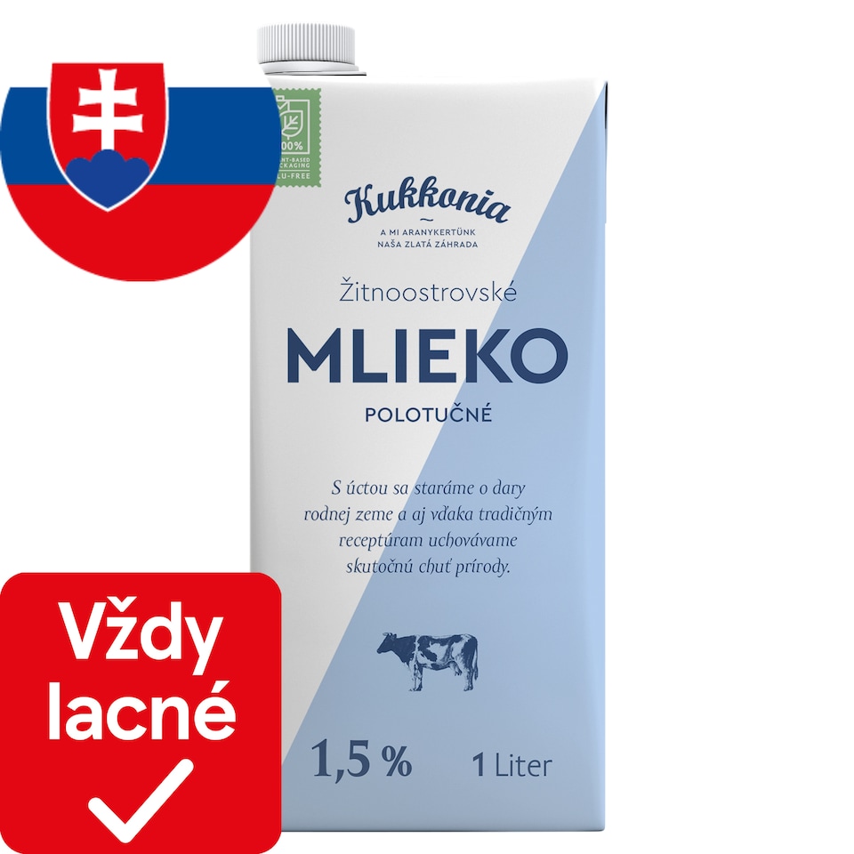 Kukkonia Semi-Skimmed Long-Life Milk 1 L