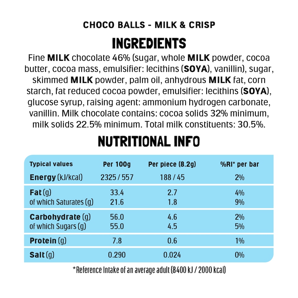 image 1 of Kinder Milk Chocolate Crisp Choco Balls 90g