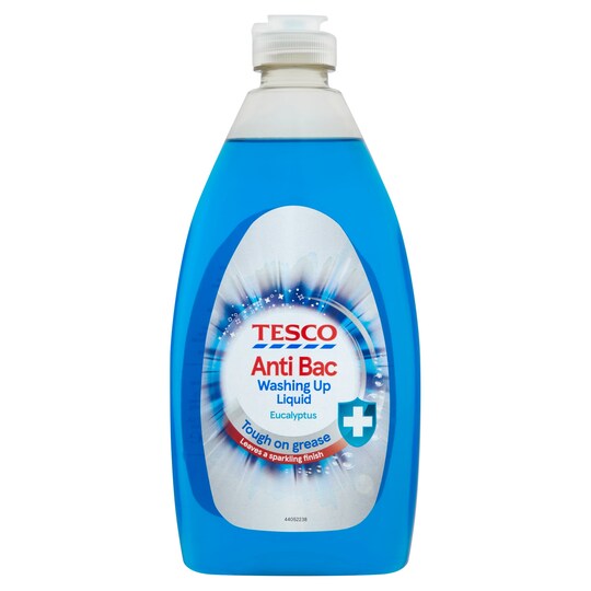 Tesco Antibacterial Eucalyptus Washing Up Liquid 500Ml Tesco Groceries