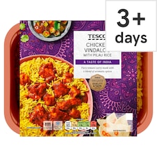 Tesco Chicken Vindaloo & Pilau Rice 400G