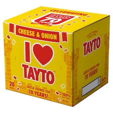 Tayto Cheese and Onion Crisps 20x25g