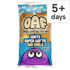 JUVELA OAF Gluten Free White Super Softie 2 Sub Rolls