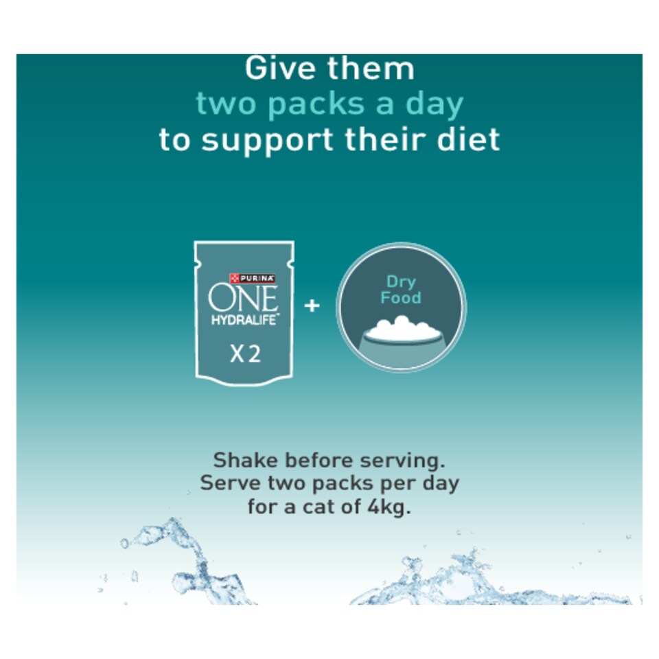 image 1 of Purina ONE HYDRALIFE with Chicken Cat Compliment 6x50g