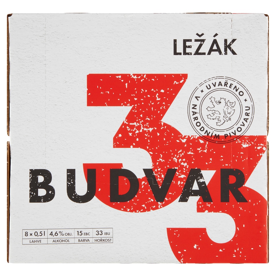 image 1 of Budějovický Budvar Budvar 33 Lager 8 x 0.5l