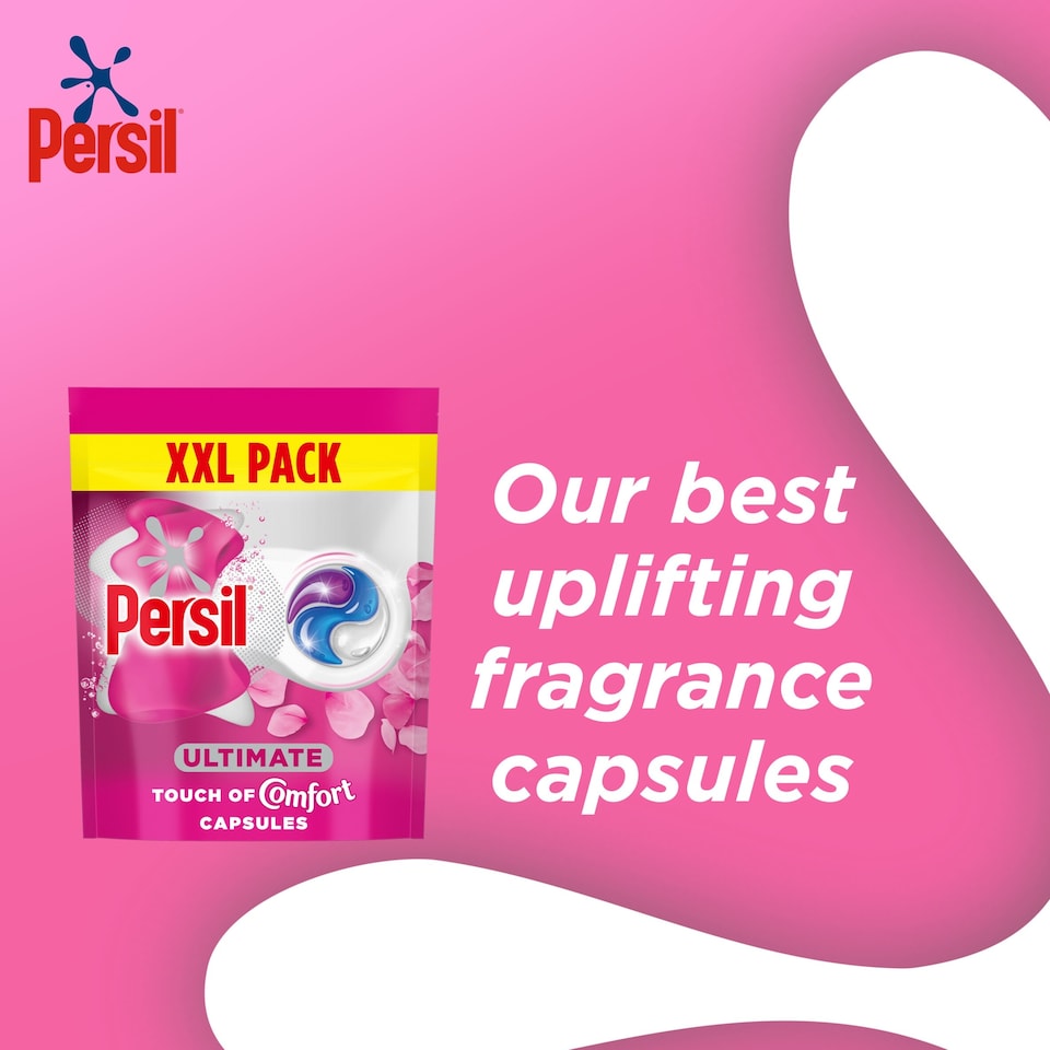 image 1 of Persil Ultimate Touch of Comfort Laundry Washing Detergent Capsules 44 Washes 928g