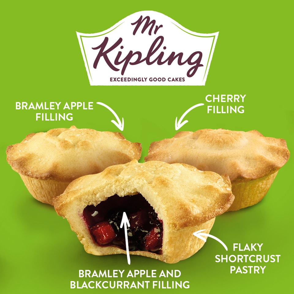 image 1 of Mr Kipling Exceedingly Good Fruit Pie Selection 6 Pack