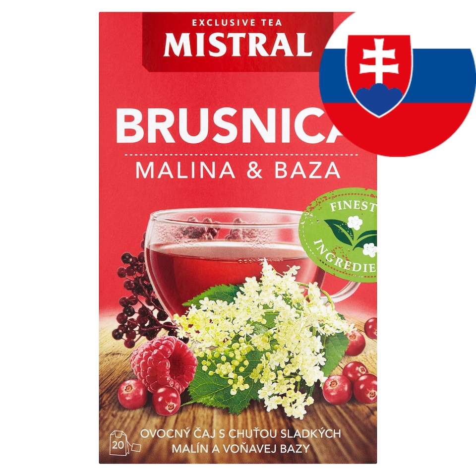 obrázok 1 z Mistral Brusnica, malina & baza ovocný čaj 40 g